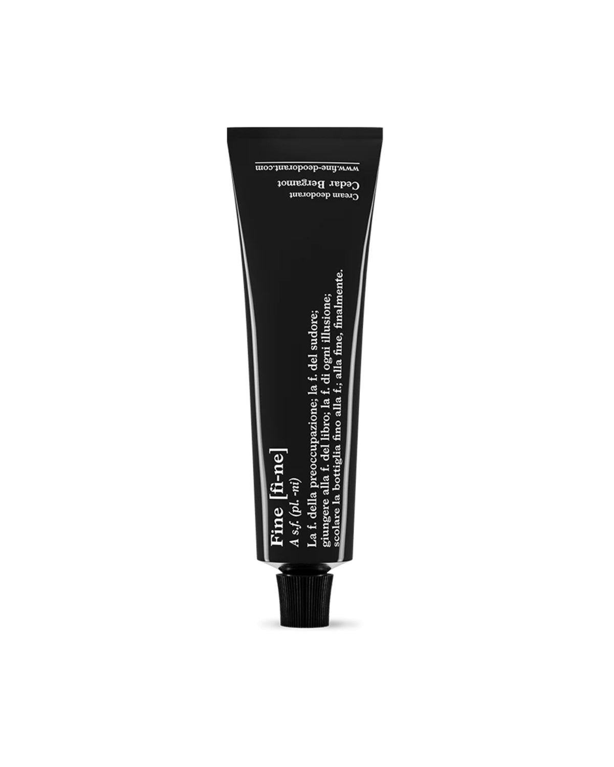 FINE Cedar Bergamot Deodorant Cream Tube - deodorante in crema vegano al cedro e bergamotto in tubetto
