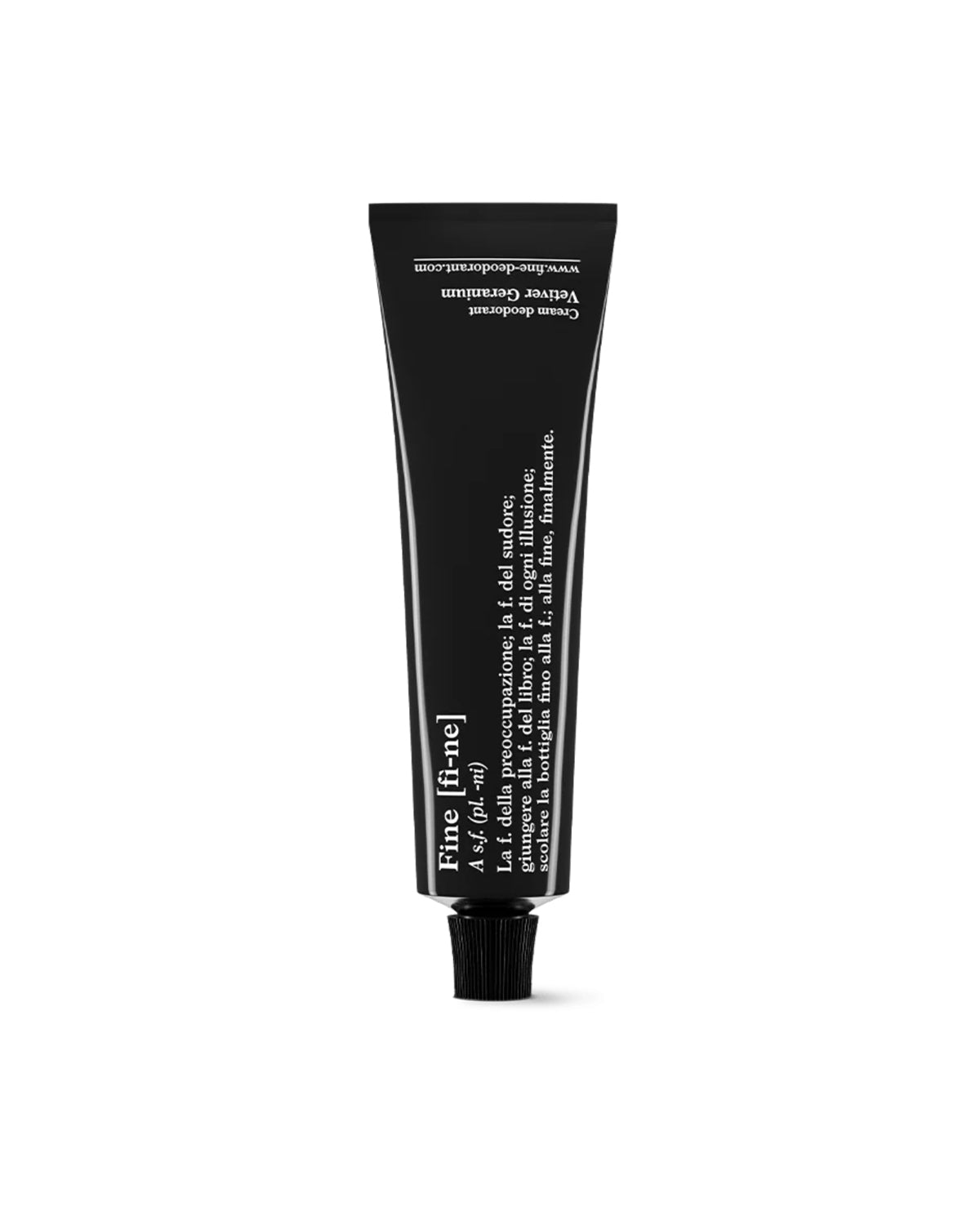 FINE Vetiver Geranium Deodorant Cream Tube - deodorante in crema biologico al vetiver e geranio in tubetto