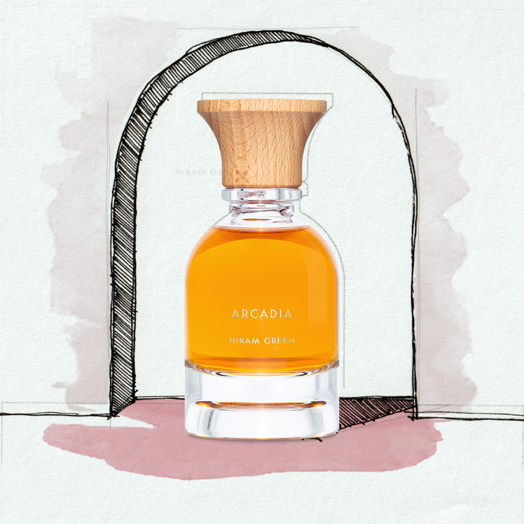Arcadia Hiram Green - dettaglio flacone profumo aromatico fougère con lavanda e bergamotto