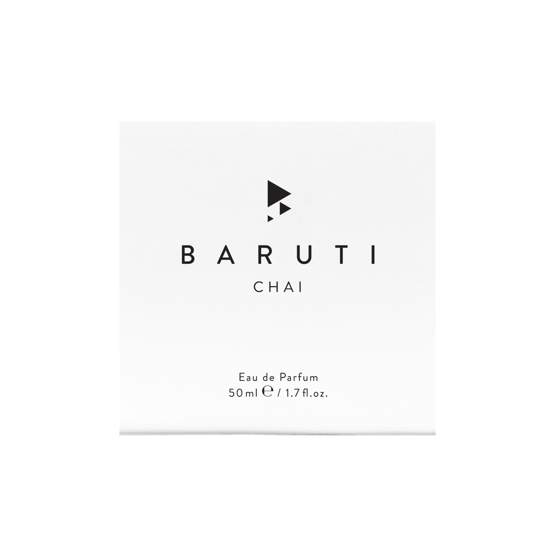 CHAI Eau de Parfum 50ml – BARUTI – dettaglio packaging profumo neutro aromatico speziato
