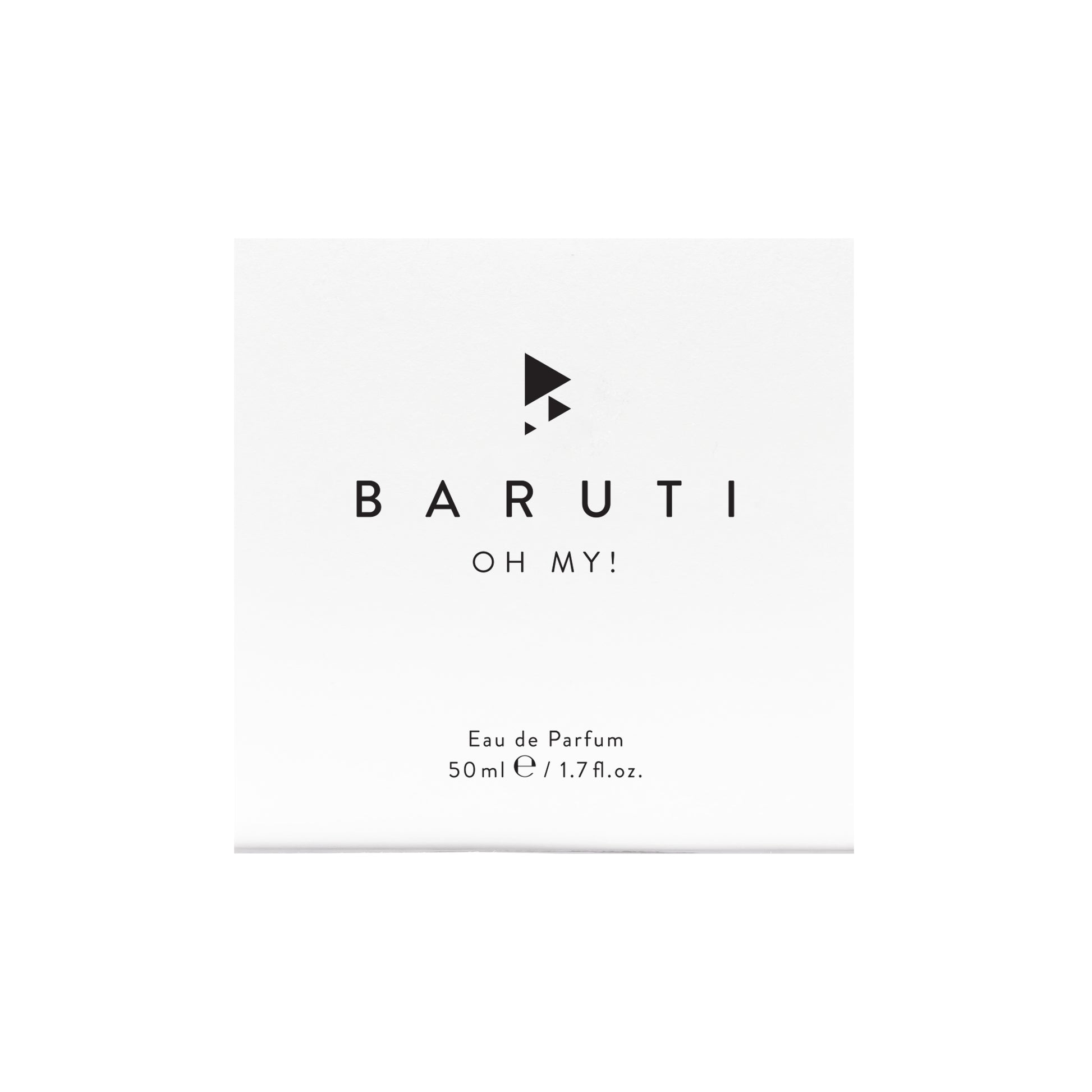 OH MY! Eau de Parfum 50ml – BARUTI – dettaglio packaging profumo neutro audace e sensuale
