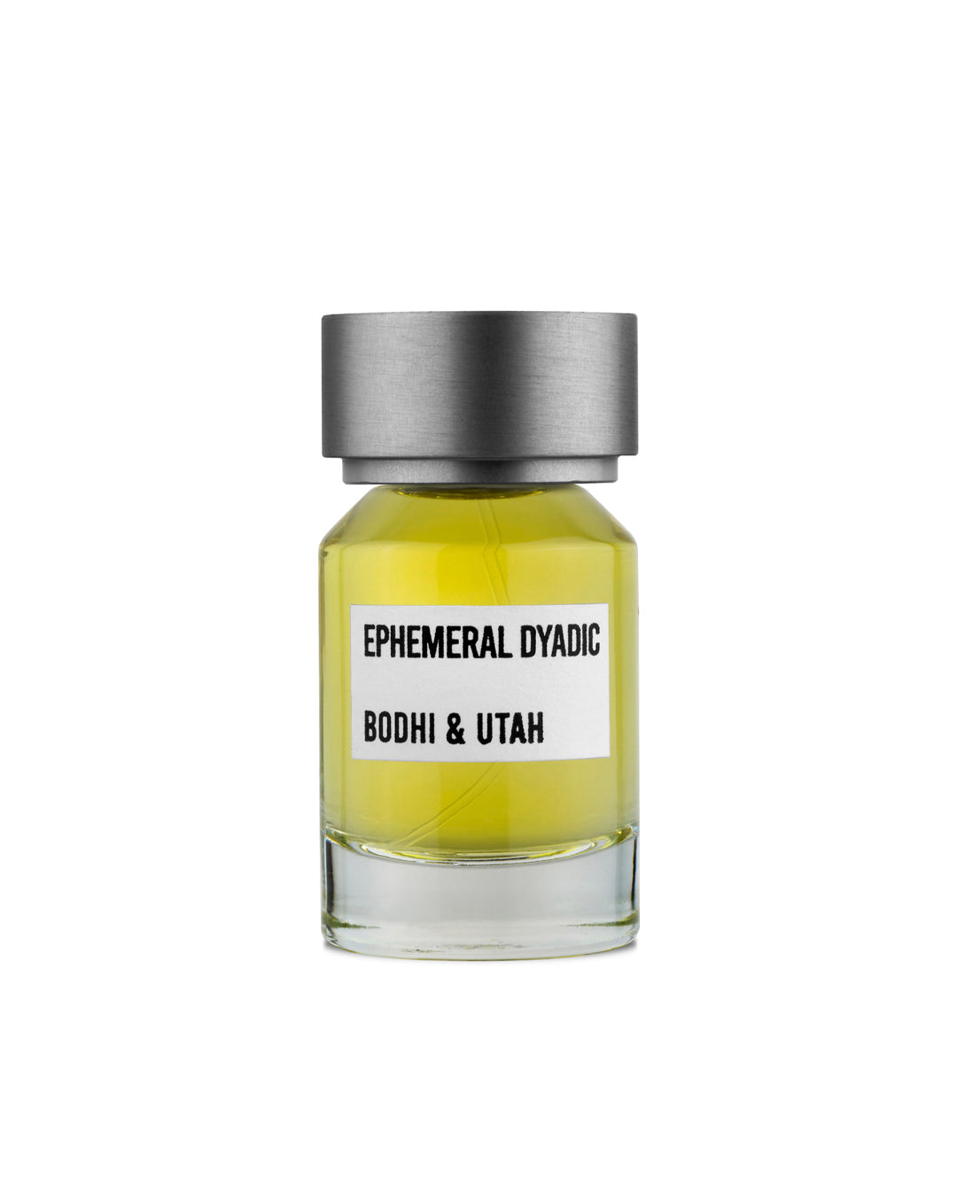 Bodhi & Utah Ephemeral Dyadic - flacone eau de parfum unisex 50ml su sfondo bianco
