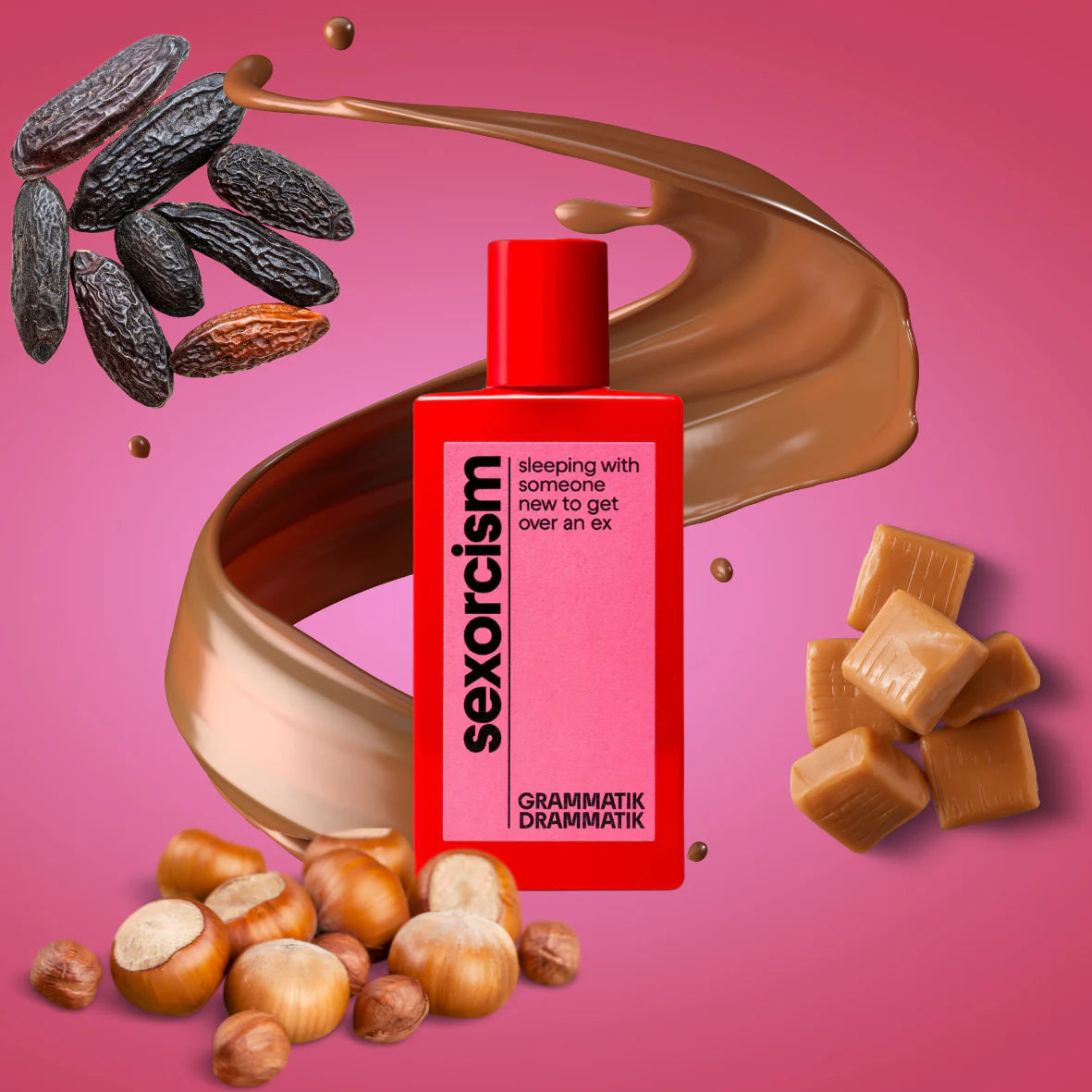 "Sexorcism Eau de Parfum Grammatik Drammatik 100ml bottiglia profumo gourmand unisex"