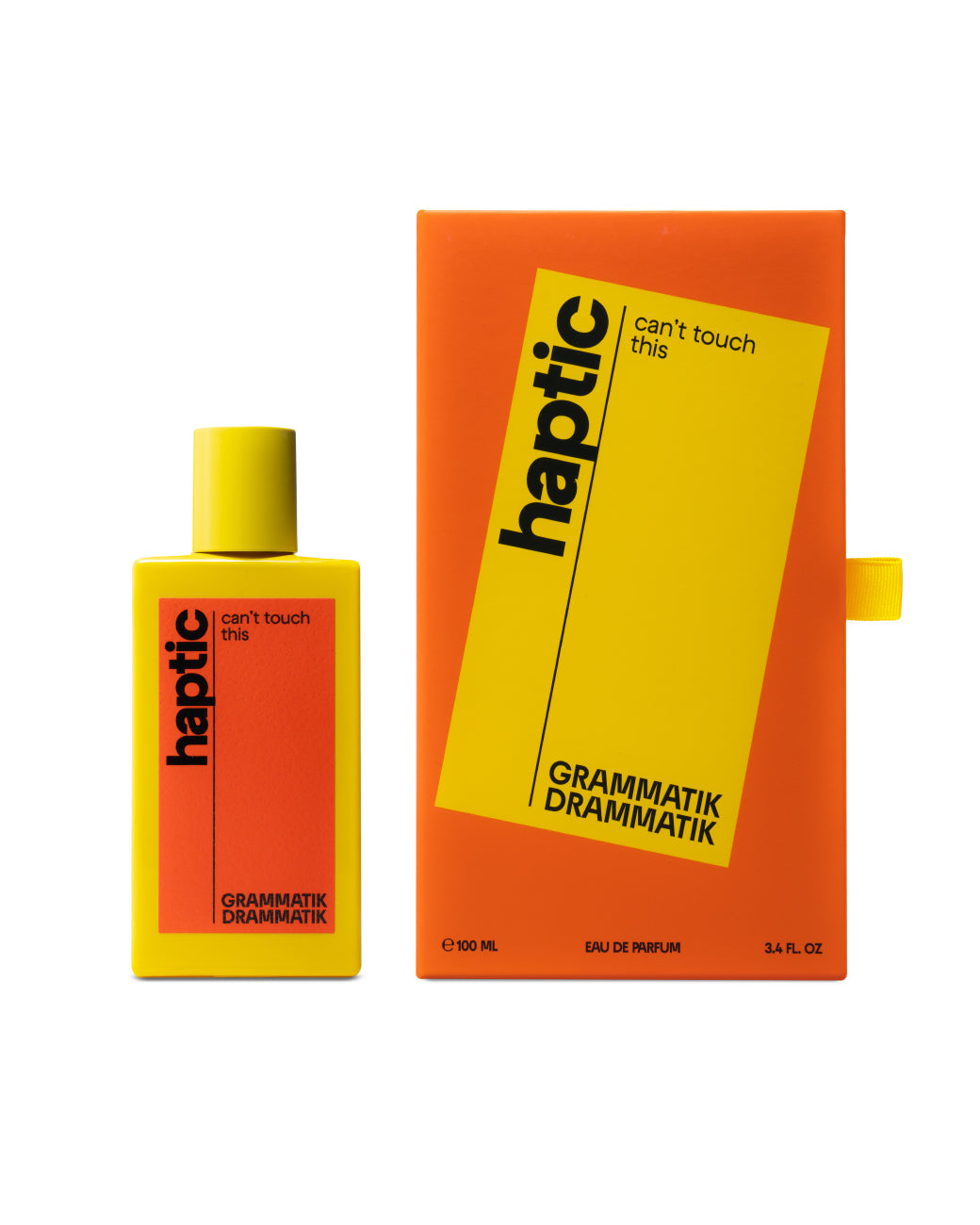 Flacone e confezione HAPTIC GRAMMATIK DRAMMATIK eau de parfum profumo di nicchia_box