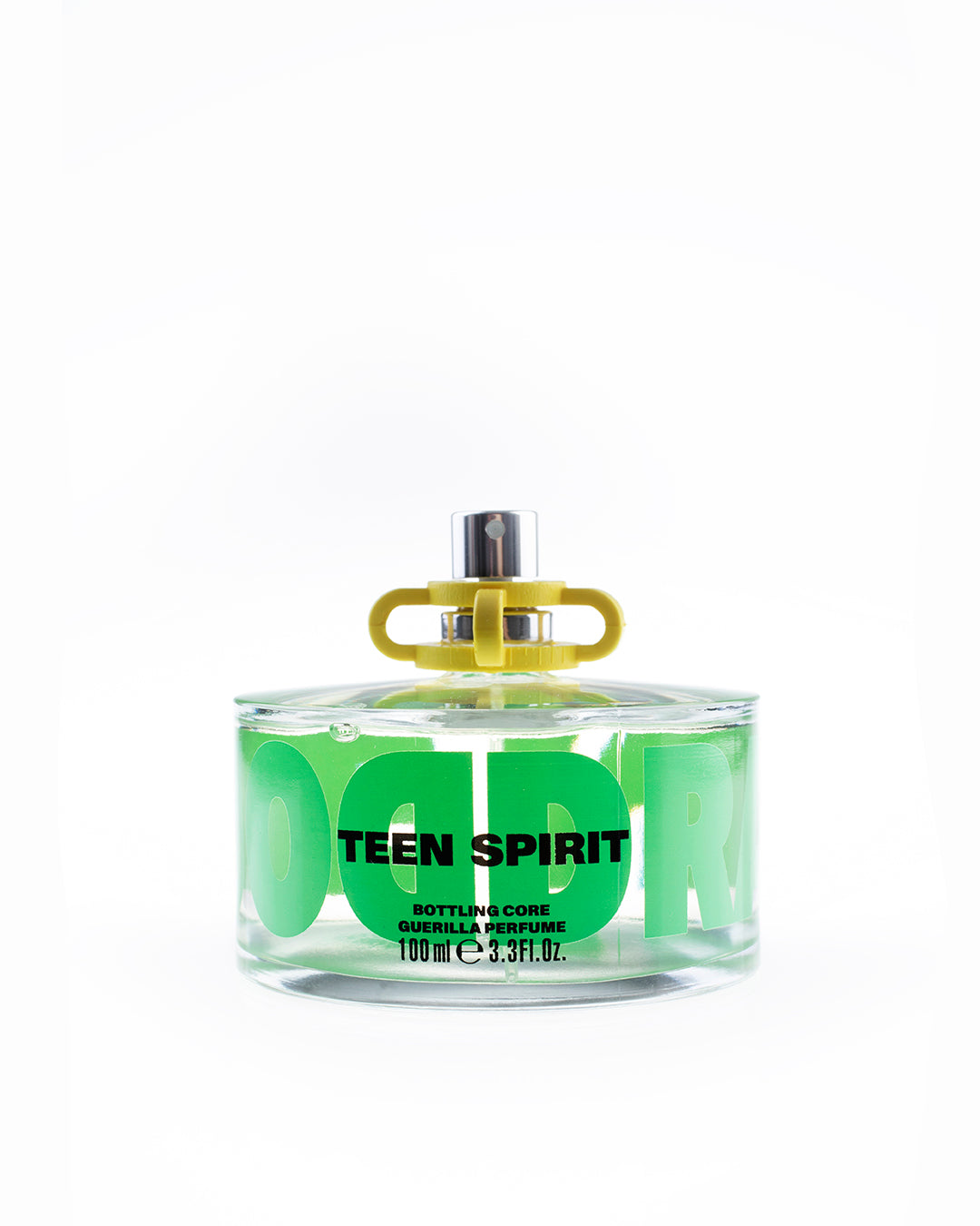 Teenspirit eau de parfum bottle on white background bottle with logo