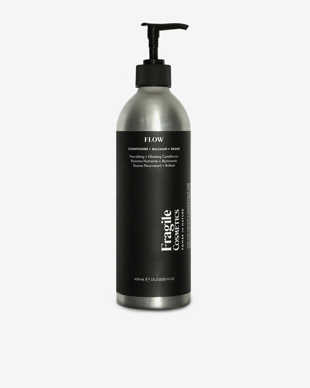 FLOW Balsamo Nutriente Lucidante Fragile Cosmetics 450ml - ingredienti naturali avena cocco canapa