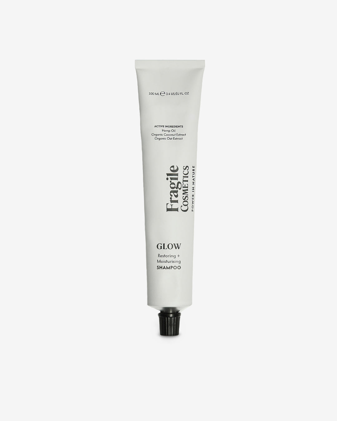 GLOW Shampoo Idratante Fragile Cosmetics 100ml - ingredienti naturali avena cocco canapa