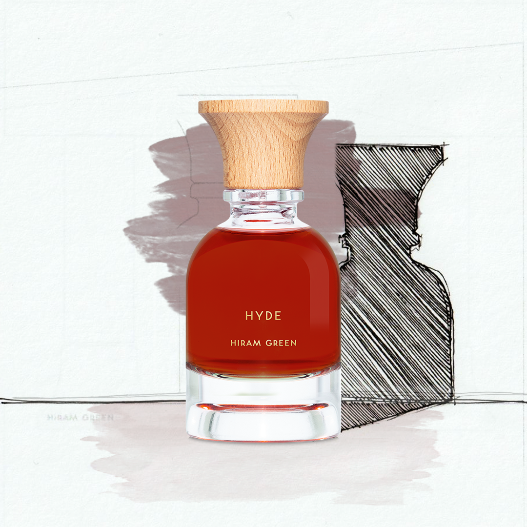 Hyde Hiram Green - dettaglio flacone profumo cuoiato affumicato con bergamotto e labdano