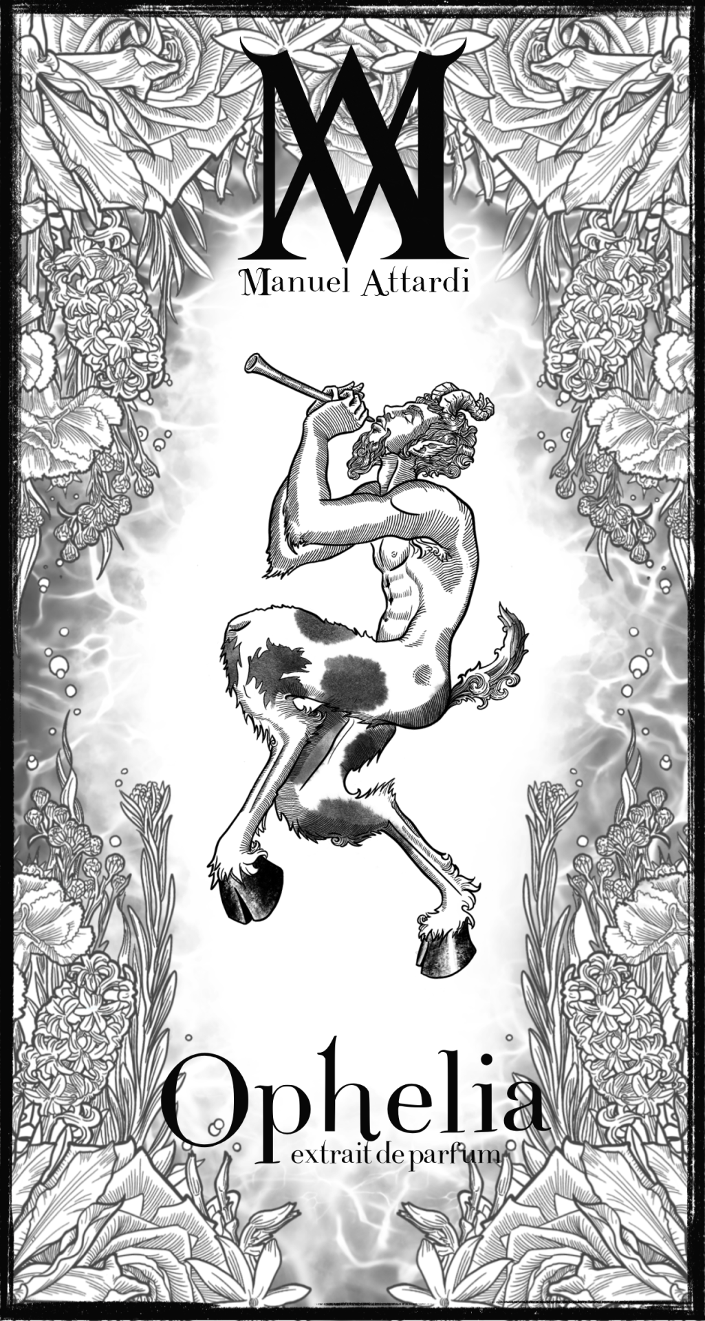 Ophelia Extrait d'Amour Extrait de Parfum Manuel Attardi 50ml bottiglia profumo floreale unisex
