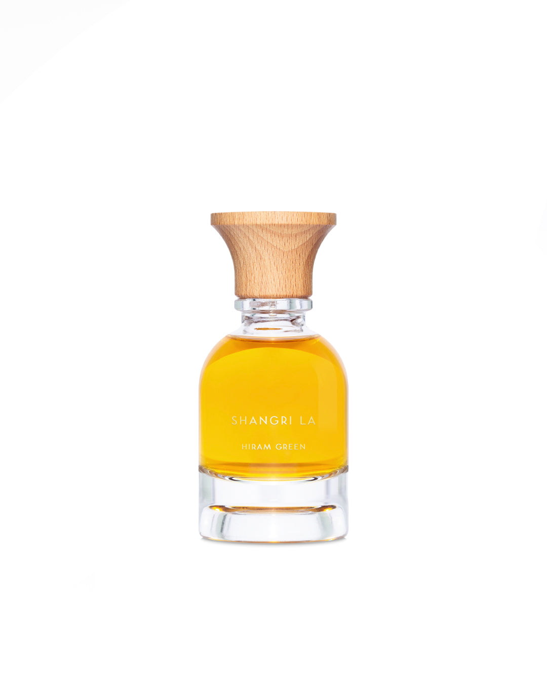 Shangri La Hiram Green - flacone eau de parfum unisex 50ml su sfondo bianco
